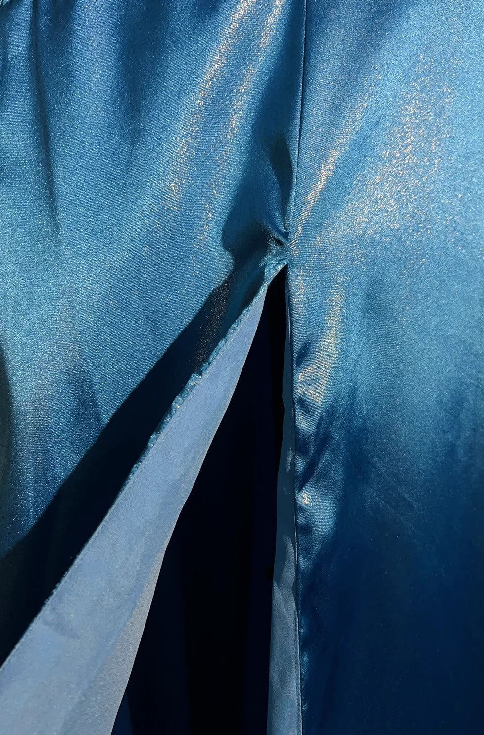 Robes de bal vintage sirène à fines bretelles en satin bleu des années 1990 longue robe de soirée formelle N2645