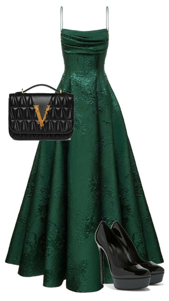 Elegantes, ärmelloses, grünes A-Linien-Abendkleid mit floraler Spitze und Trägern AB1858