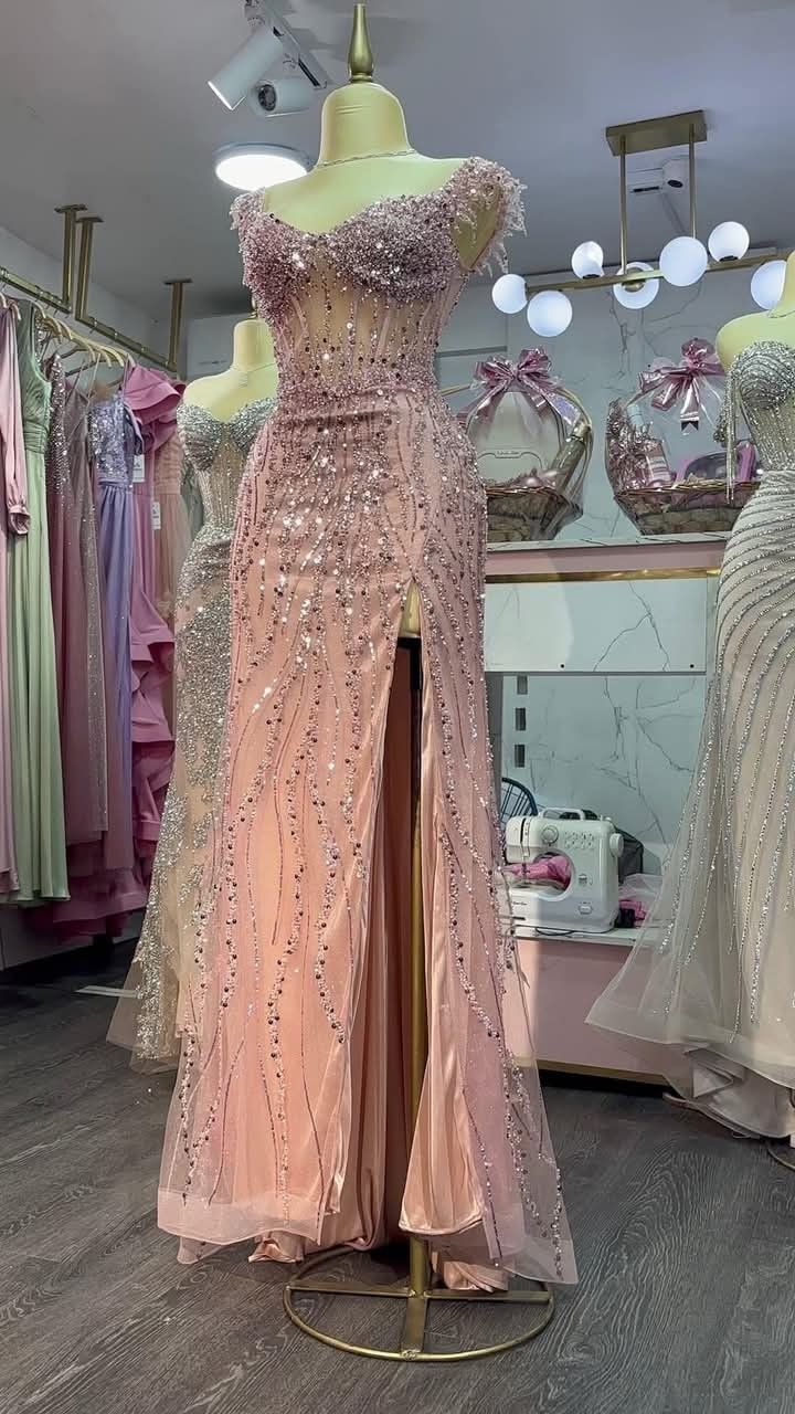 Glitzer Sweetheart Rosa Langes Partykleid Abendkleider Pailletten Meerjungfrau Bodycon Für Schwarze Mädchen Frauen N4102