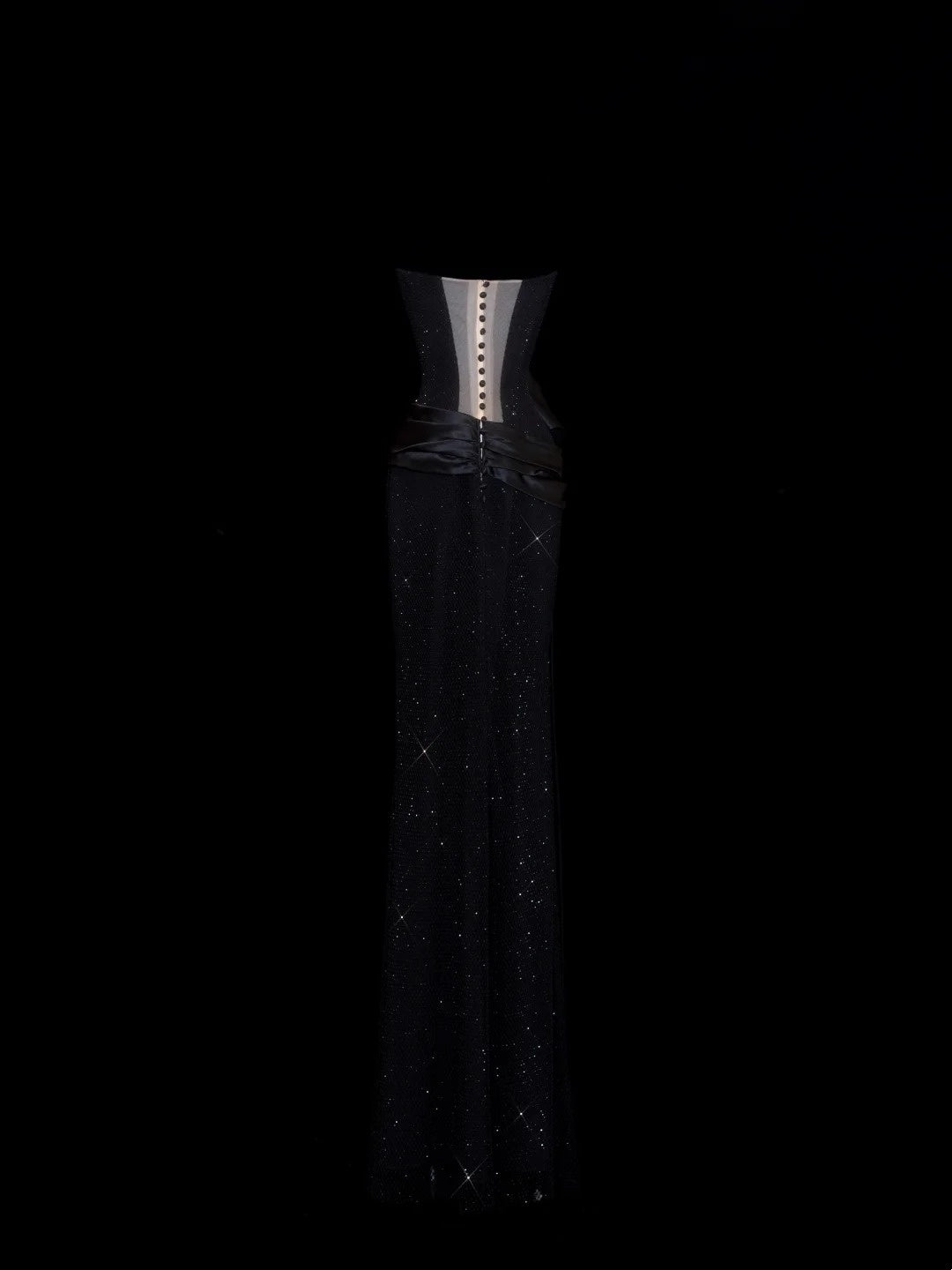 Wunderschöne Abiballkleider Meerjungfrau Trägerlos Black Tie Pailletten Für Frauen Formelle Abendoutfits N3789