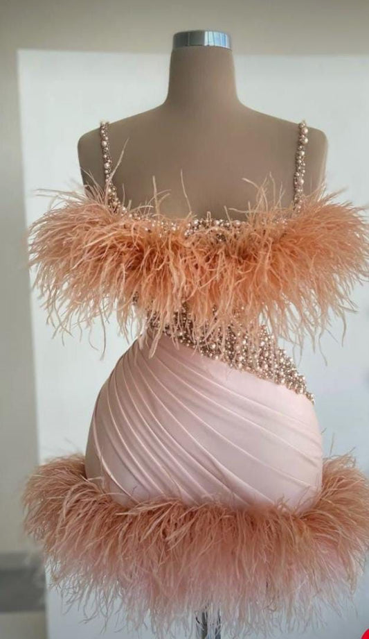 Sweet 16 & 8th Grade Prom Sparkling Short Straps Sheath Homecoming Dresses Birthday Party Dress RB6302