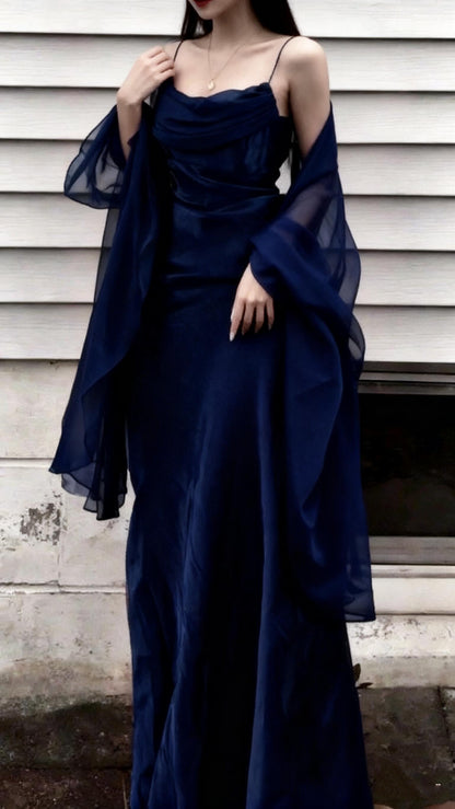 Sexy A Line Spaghetti Straps Dark Green Long Prom Dresses Inspiration Party Dress Slit Senior Graduation Dress RB1202