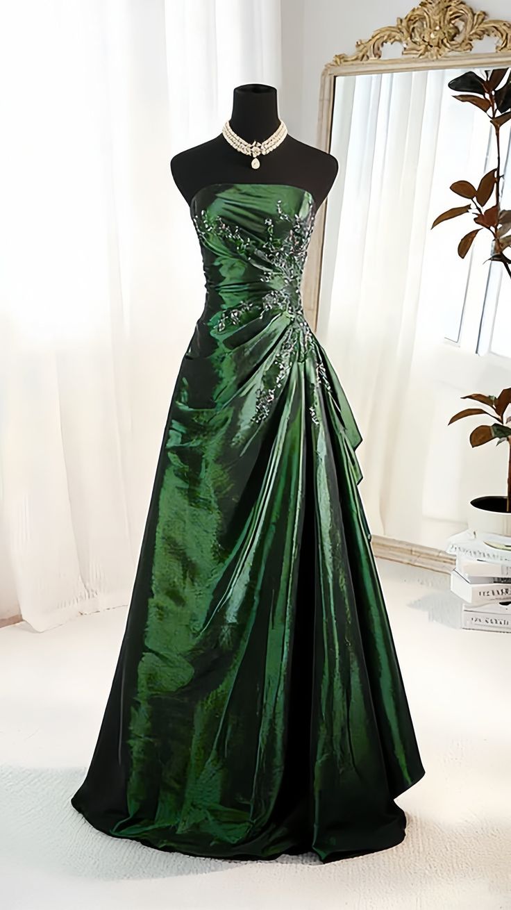 Bezauberndes, perlenbesetztes Ballkleid für Seniorinnen, elegantes Partykleid für den Schulabschluss N1620