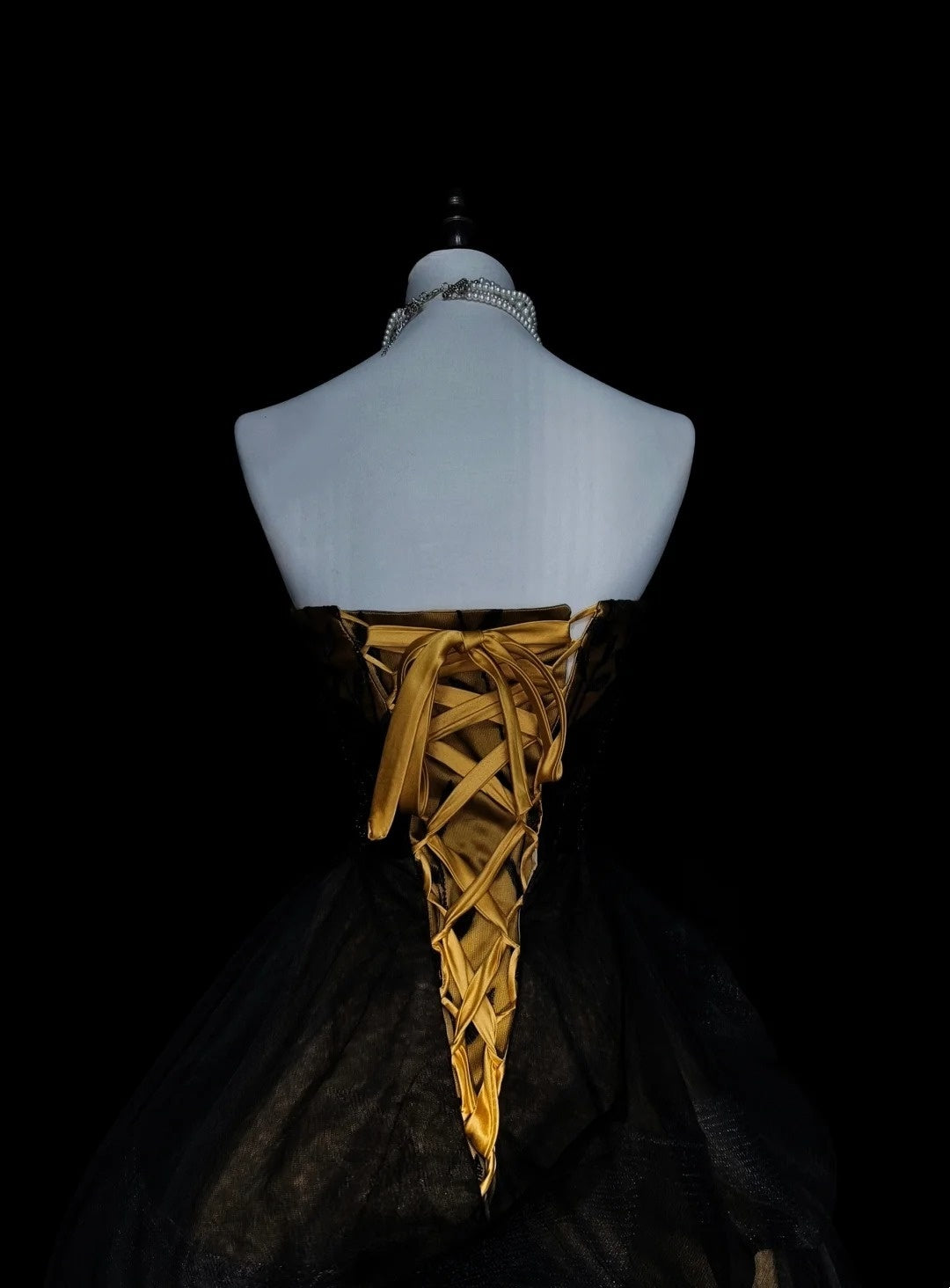 Robe de bal vintage bustier cœur en tulle noir sans manches années 80, robe de soirée longue et élégante N1460