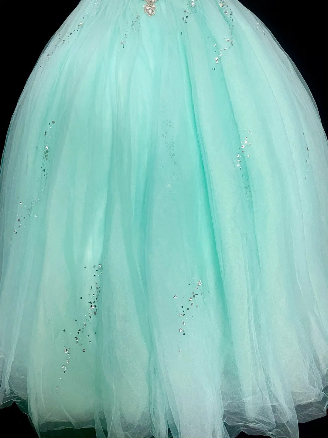 Robe de bal vintage bustier cœur en tulle vert menthe, robe de quinceañera longue taille 15, Vestidos De Fiesta N1468