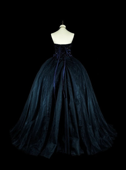 Vintage Prom Dresses Aesthetic 1950s Retro Classy Ball Gown Strapless Tulle Long Night Party Dress N2004