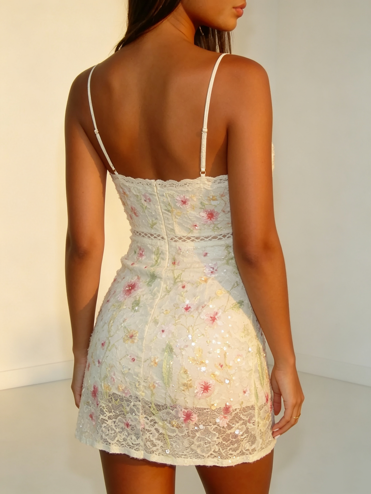 Sparkly Homecoming Dresses Outfit inspo Sheath Spaghetti Straps Sequined Hoco Dres Mini 16th Birthday Cocktail Outfits RB8329