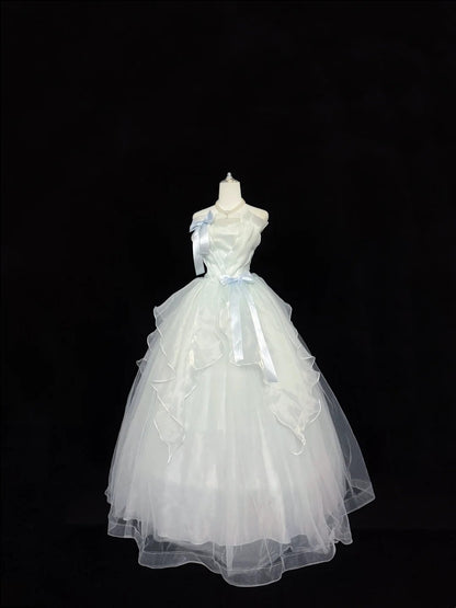 Niedliche Sweet-16-Kleider, langes Ballkleid, trägerlos, Tüll, formelles Sweet-Sixteen-Geburtstagskleid RC0245