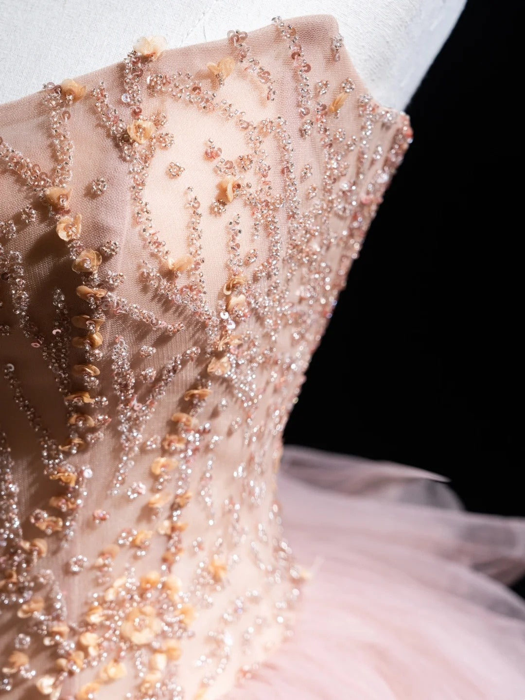 Magnifique robe de bal rose sans bretelles en satin et tulle, robe de soirée idéale pour les 16 ans, robe de cérémonie N296
