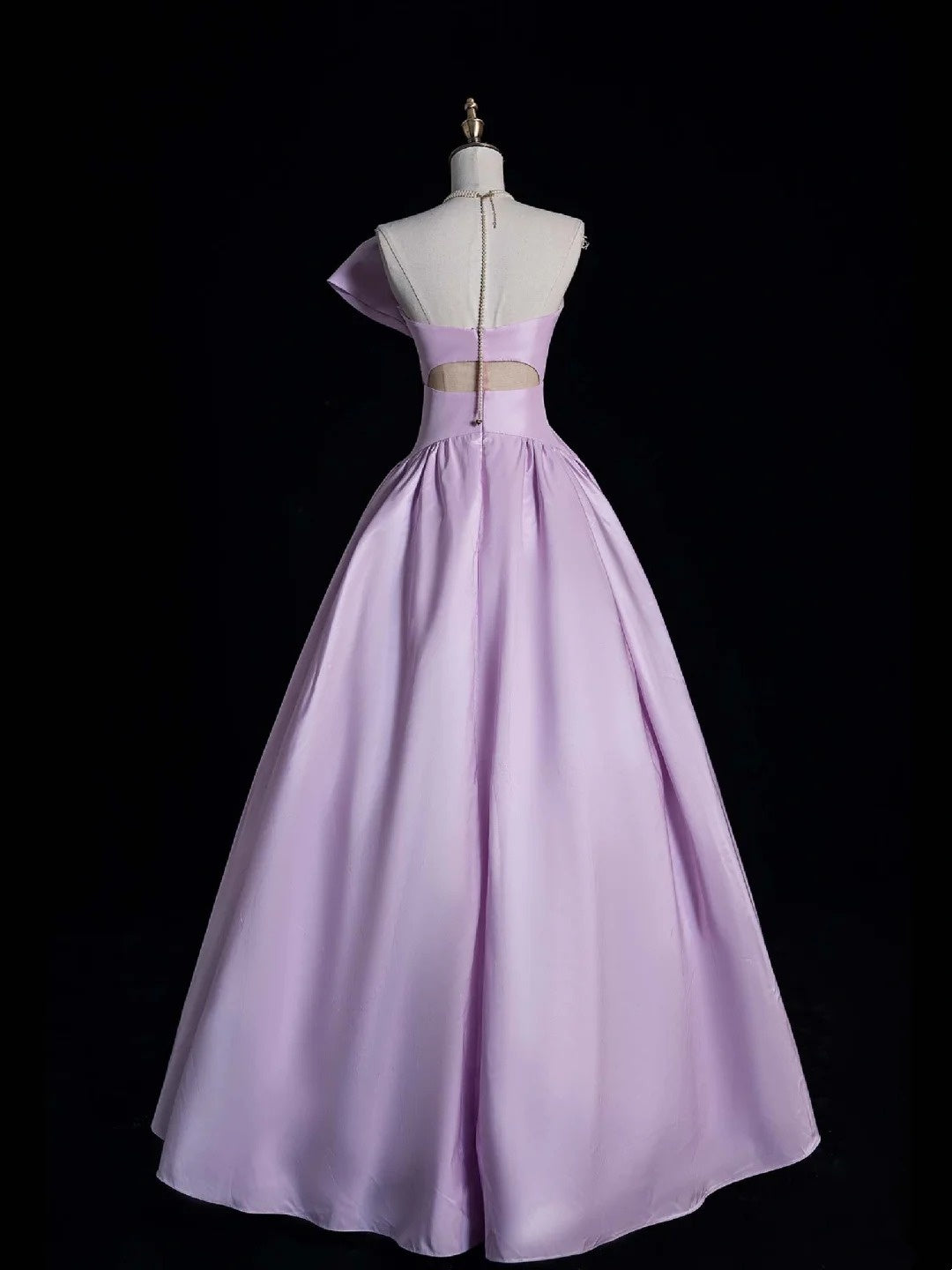 Robe de bal bustier en satin lilas sans manches avec nœud papillon, robe longue pour femme, robe de quinceañera pour les 16 ans, robe de quinceañera N1176