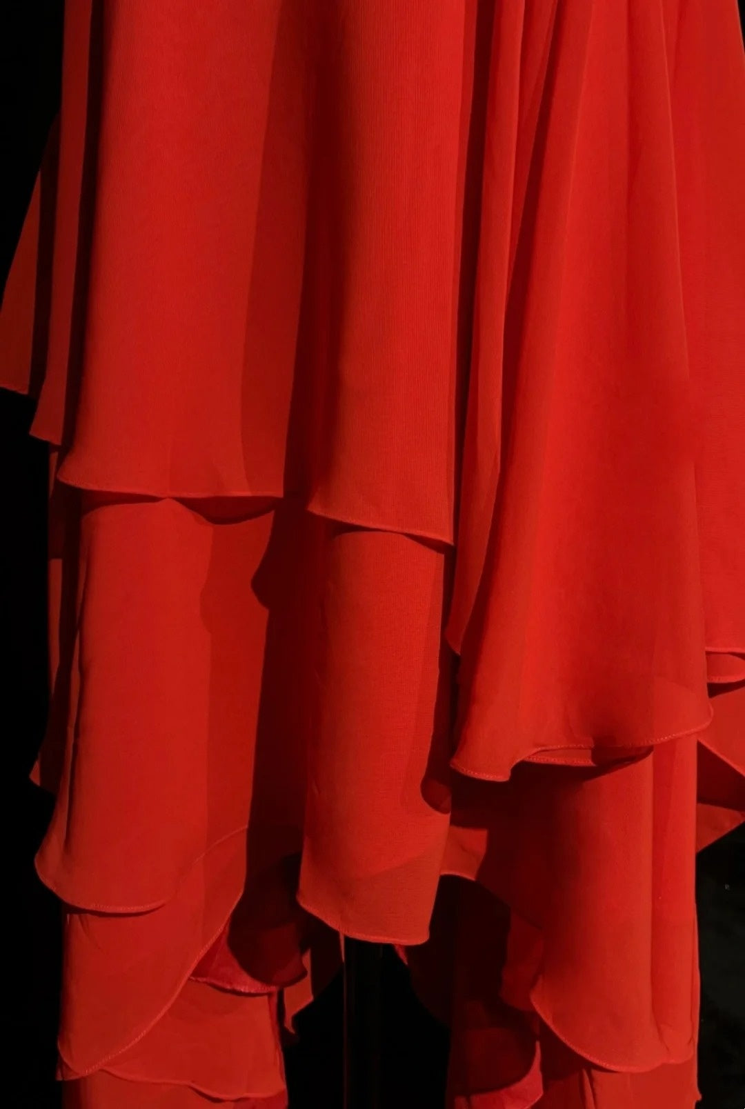 Vintage Prom Dresses Aesthetic 80s Retro A Line Red Backless Chiffon Mid Length Evening Outfits N2323