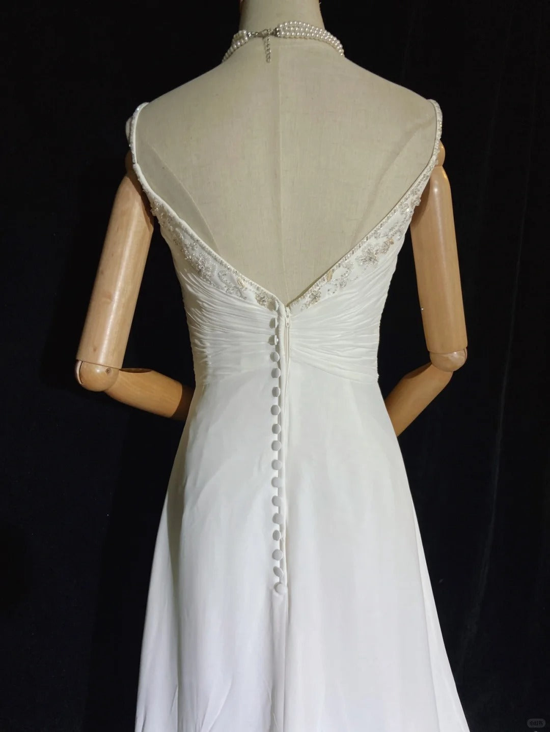 Unique Wedding Dresses A Line Spaghetti Strap Beach Boho Chiffon With Scarf White Long Bridal Gown N3611