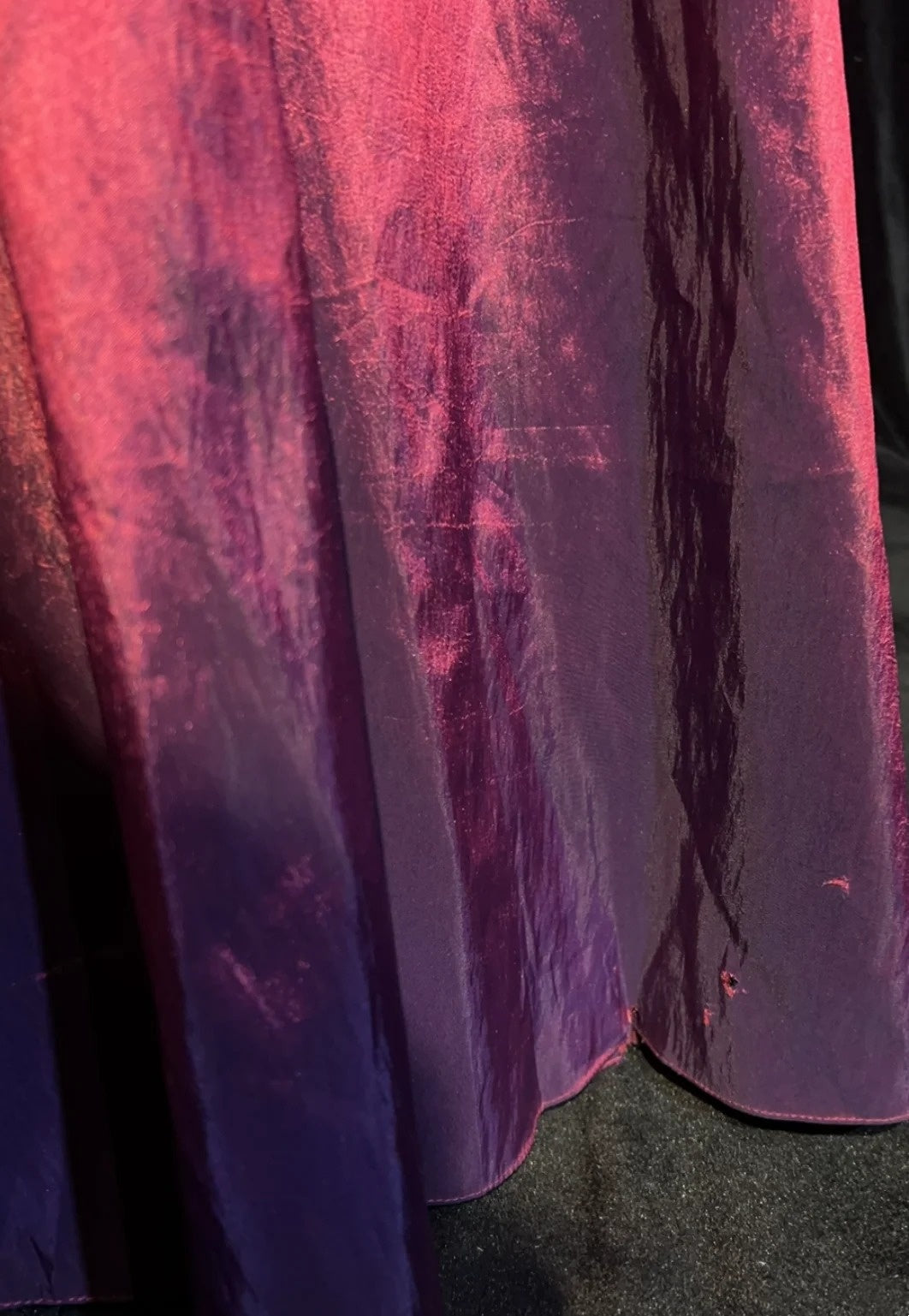 Robes de bal vintage sirène bustier en satin violet années 90 avec volants longue robe de soirée N2513