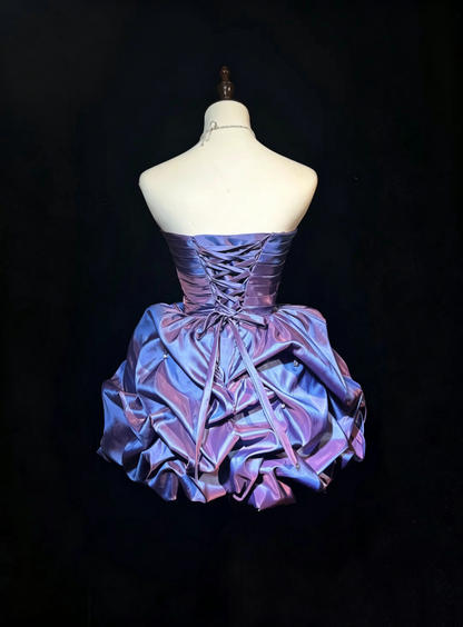 Cute Ball Gown Sweetheart Purple Party Dress 16th Birthday Gown Homecoming Dresses N3808