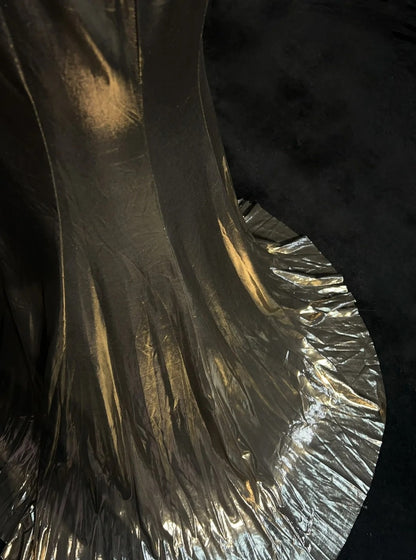Wunderschöne Abschlussballkleider Meerjungfrau One Shoulder Satin mit Rüschenmieder Lange Abendkleider N3370