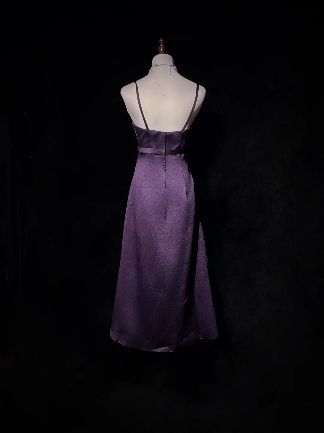 Robes de bal simples, ligne A, bretelles spaghetti, longueur thé, robe de soirée formelle N2530