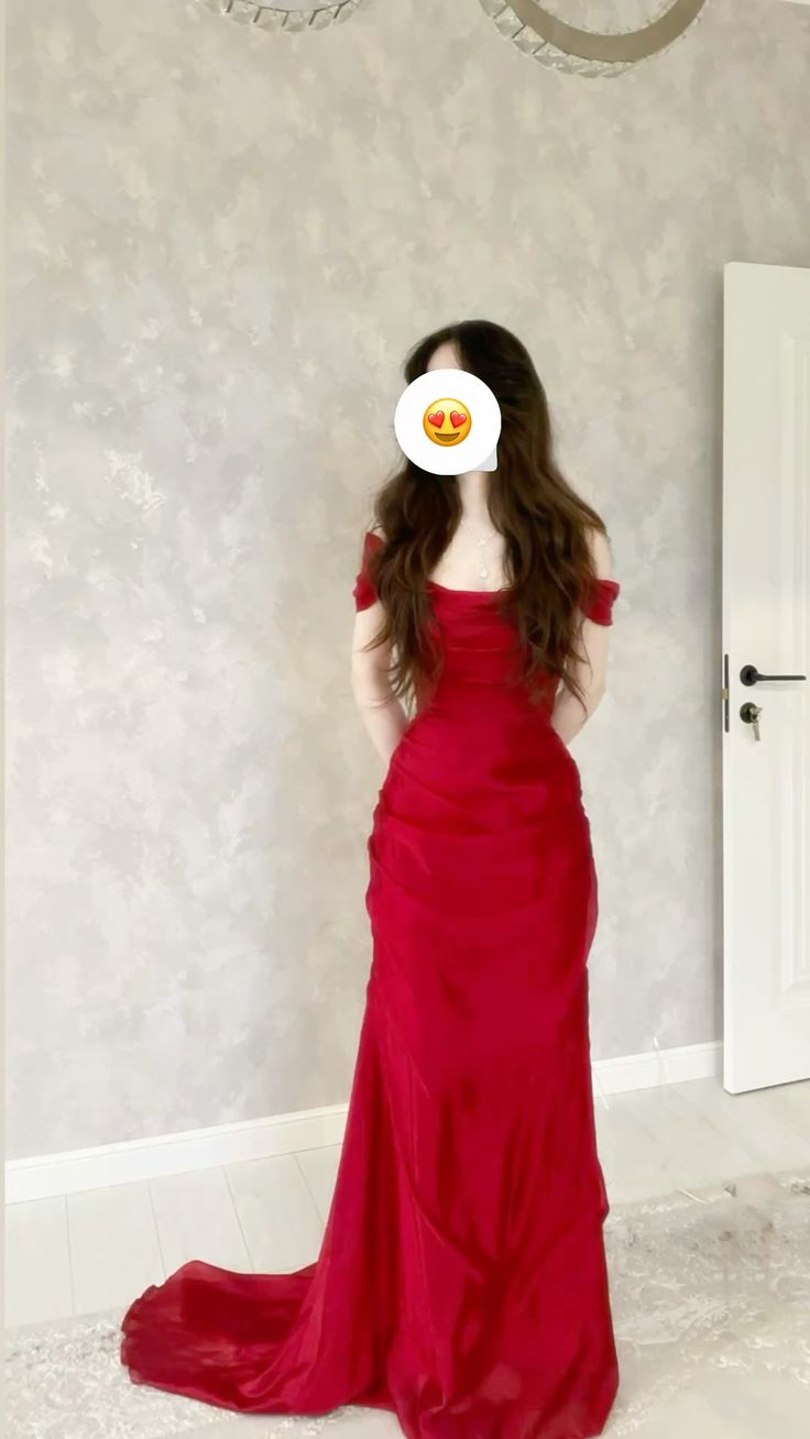 Stunning Mermaid Off The Shoulder Red Pleated Prom Dresses Inspiration Prom Dress Princess Graduation Dress N717