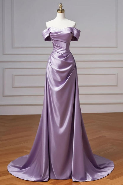 Robe de bal bleu marine à épaules dénudées et traîne amovible N1853