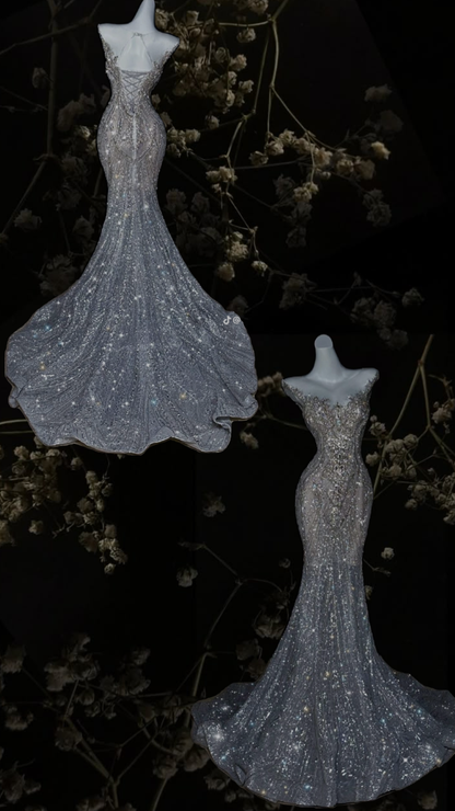 Elegant Wedding Gown With Beading Long Autumn Winter Bridal Dress Wedding Dresses RB8934