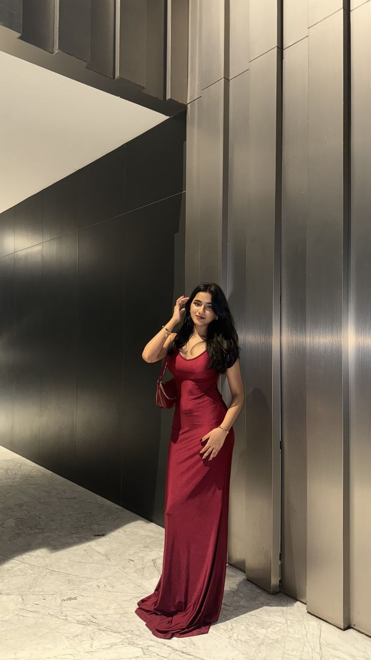 Classy Mermaid Spaghetti Strap Burgundy Long Prom Dress Aesthetic For Teens Formal Dress Party Outfits Prom Gown AB1094