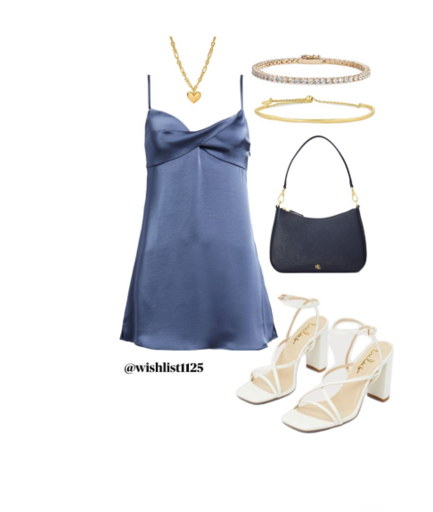 Simple Homecoming Outfit Ideas Mini Dress Sheath Blue Fit and Flare High School Ideas Inspo Senior Graduation Dress RB7267