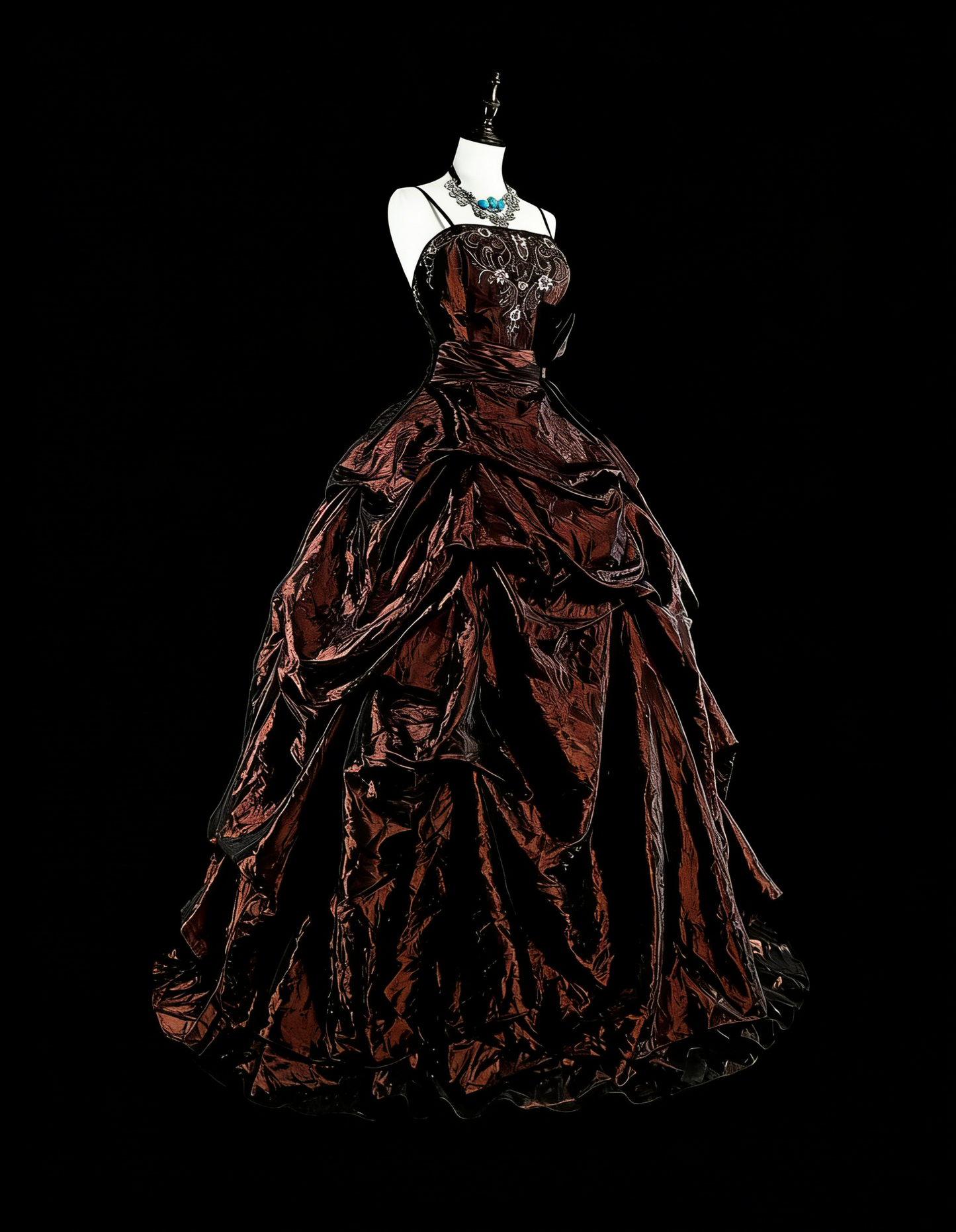 Robes de bal vintage en satin avec bretelles fines, perles et plis, longue robe de soirée N2389