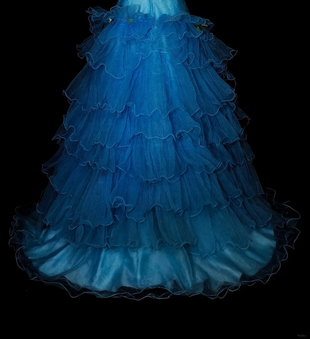 Robe de bal sirène vintage bleue sans bretelles avec perles, sans manches, années 80, longue robe de soirée formelle N1483