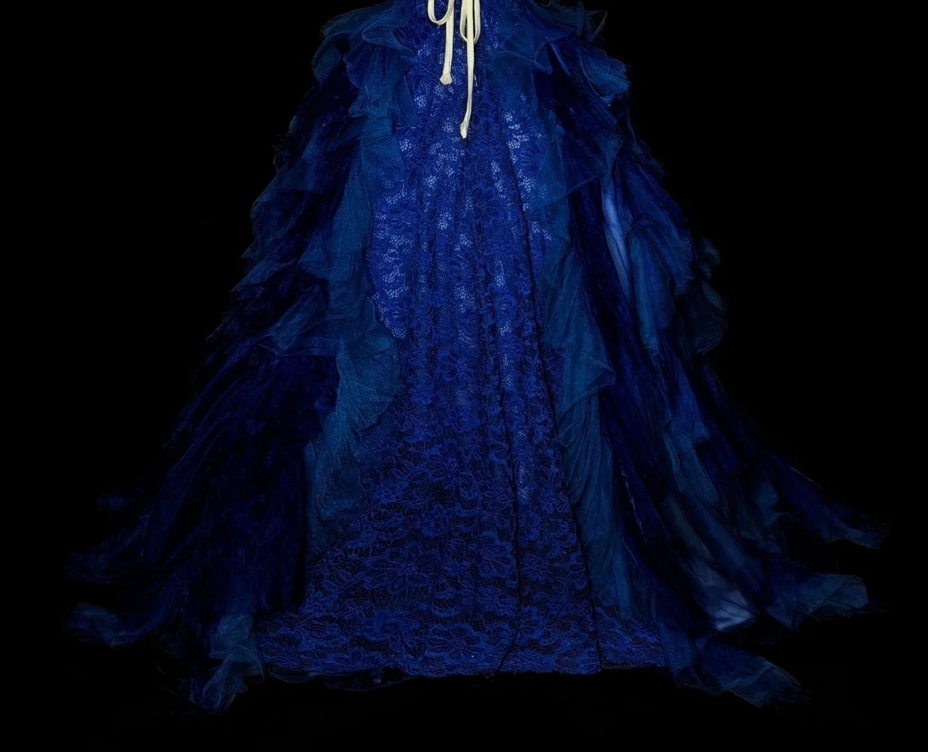 Robe de bal vintage bustier bleu royal en tulle et dentelle, robe de Sweet 16, robe de Quinceañera longue, taille 15, Vestidos De Fiesta N1482