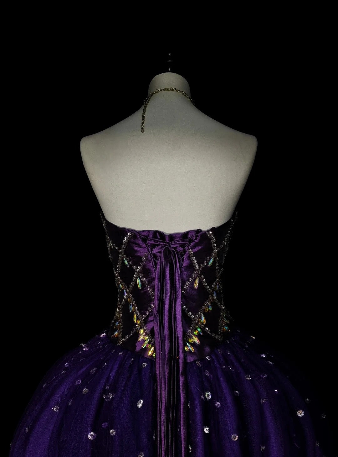 Robe de bal vintage bustier cœur en tulle violet, robe de quinceañera longue taille 15, Vestidos De Fiesta N1495
