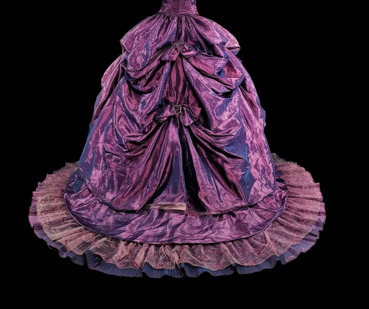 Robe de bal mignonne en taffetas violet bustier pour 16e anniversaire, robe de Quinceanera N3414
