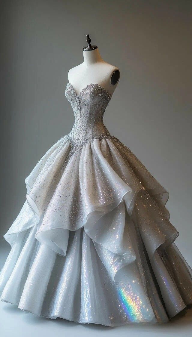 Elegantes Ballkleid mit Herzausschnitt und silbernen Perlen, langes Partykleid, Abendkleid AB1127