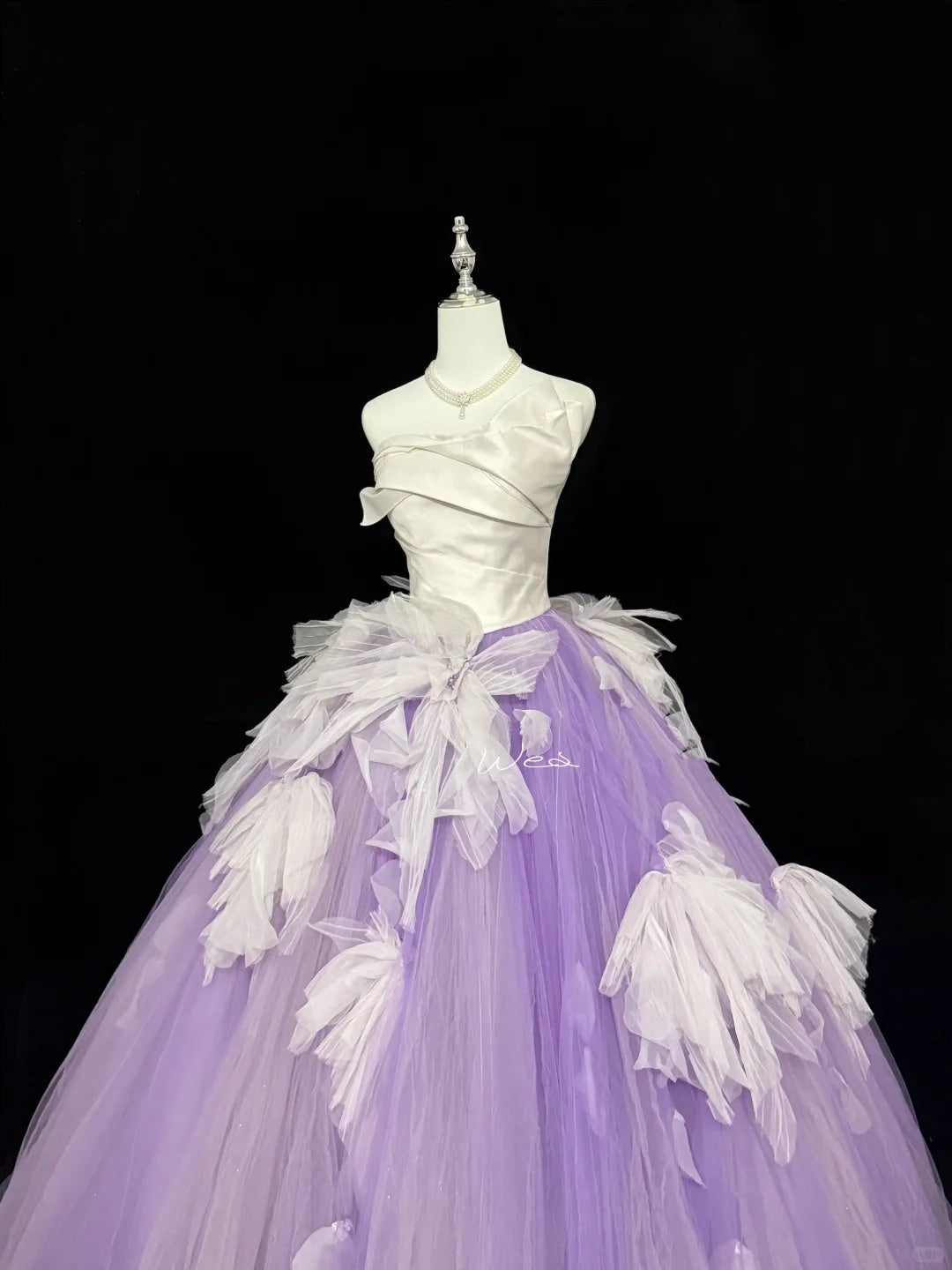 Sweet 16 Dresses Long Ball Gown Sweet Sixteen Long Birthday Dress Strapless Lilac Formal Gown RC0314