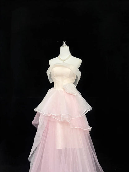 Pink Prom Dress Inspo Ball Gown Off Shoulder Long 18th Birthday Outfits Formal Party Gown RC0266