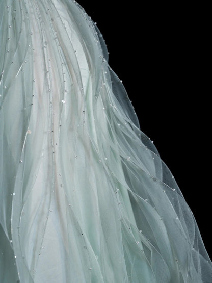 Sparkly A line Sweetheart Mint Green Sequins Long Prom Dress Fashion Aesthetic High School Formal Dresses Party Outfits Prom Gown AB2230