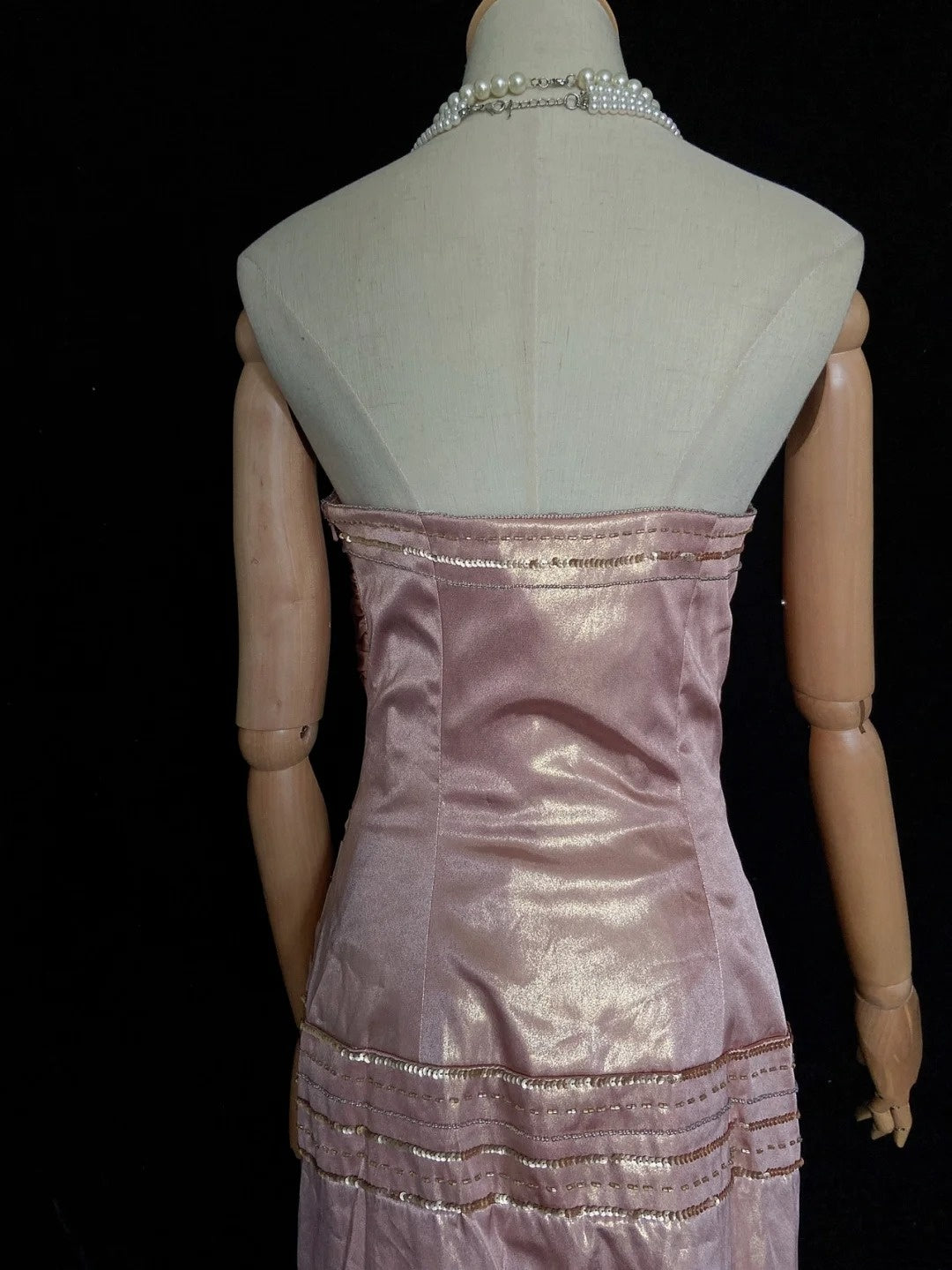 Idées de robes de bal modestes, trapèze, bustier cœur, rose avec perles et cape pour femme, robe de soirée formelle N3268