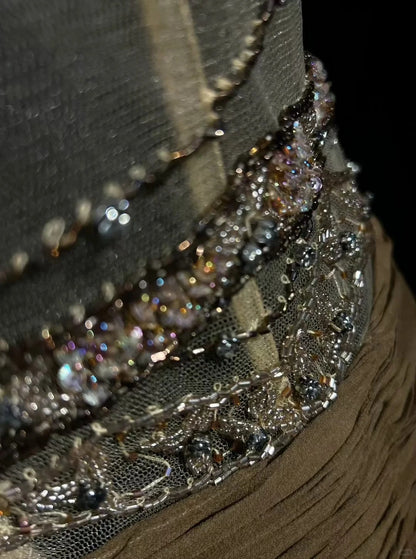 Ombre Gold Prom Dress Inspo A line Spaghetti Straps 18th Birthday Outfits Formal Party Gown RC0110