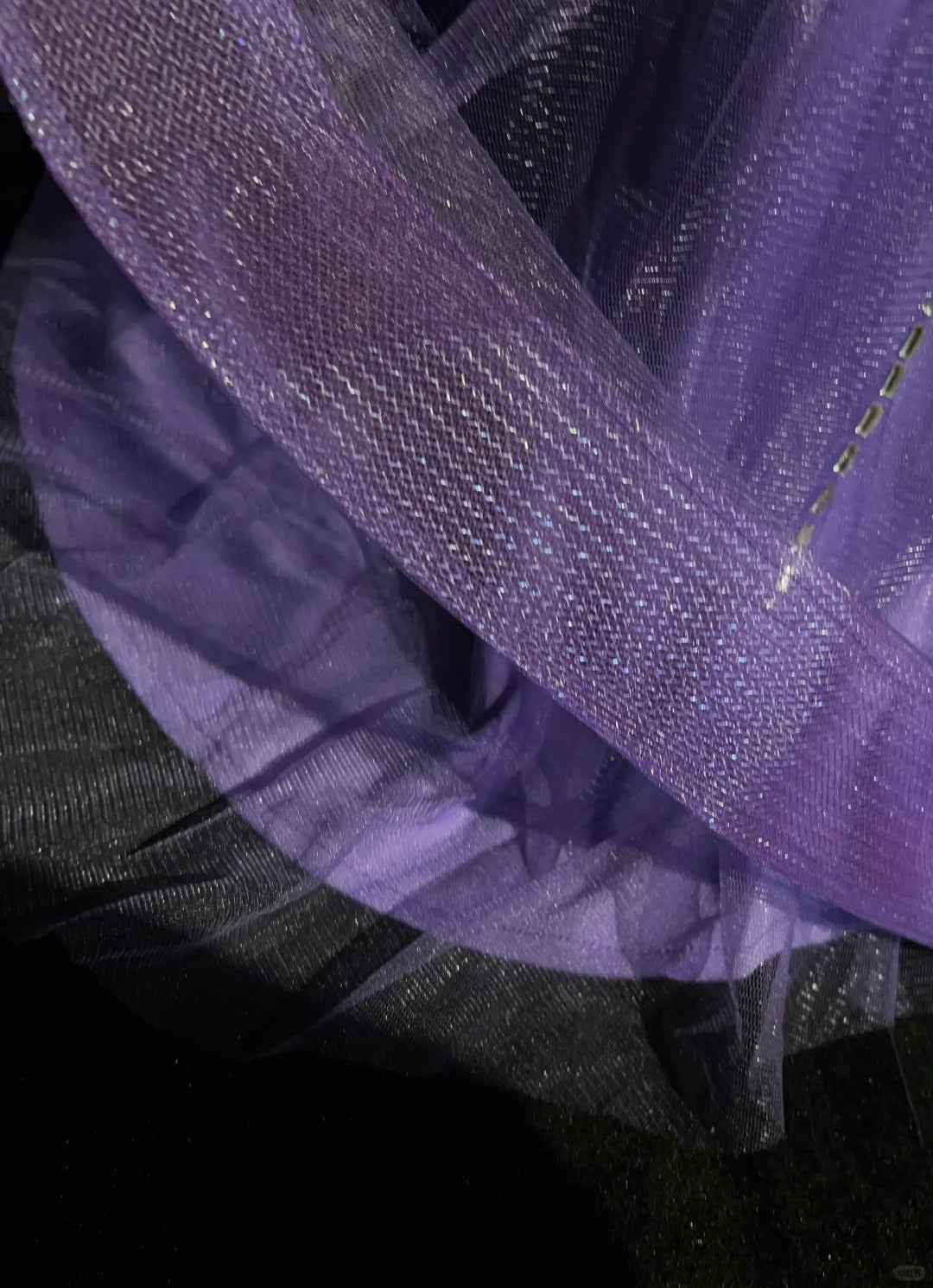 Glitzer Abschlussballkleider Meerjungfrau Sweetheart Flieder Tüll mit Perlen Rückenfrei Langes Abendkleid N3888