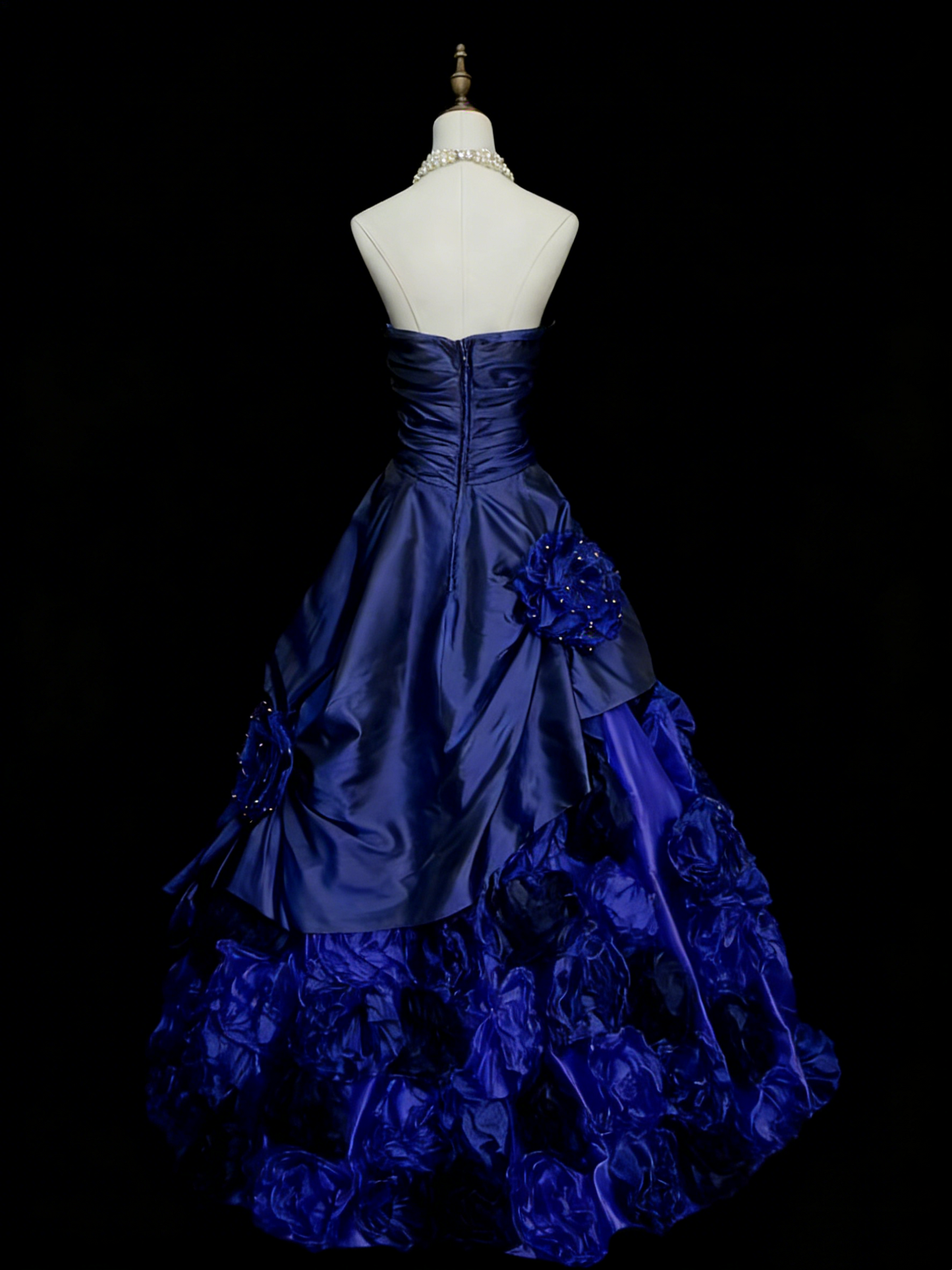 Charming Ball Gown Strapless Sweet 16 Dresses Quinceanera Dress 3D Flowers Long 15 Vestidos De Fiesta N1242