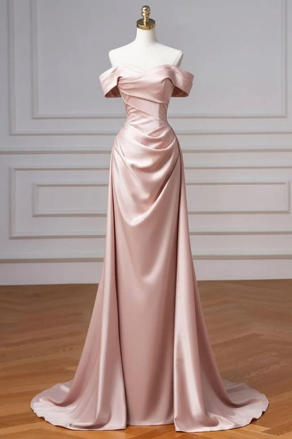 Robe de bal bleu marine à épaules dénudées et traîne amovible N1853
