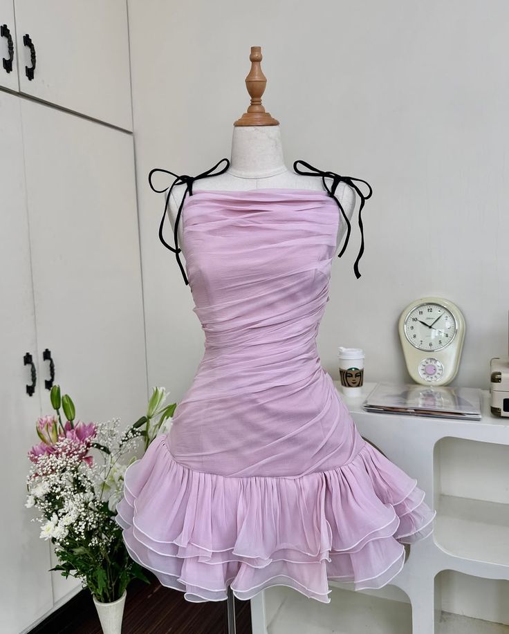 Sexy Short Homecoming Dresses Sheath Spaghetti Straps Lilac Mini Birthday Sweet 16 Dress Ideas Graduation Outfits RB7518