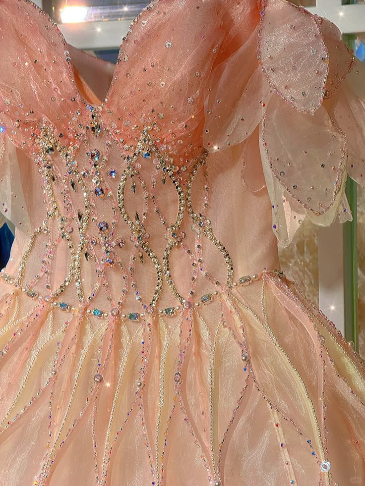 Shiny Pink Beaded Sling Petal Skirt Princess 17Th Birthday Homecoming Dress Graduation Outfit RB6781