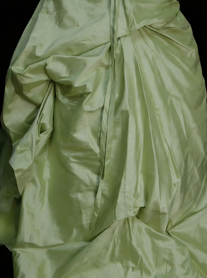 Robe de bal vintage sans bretelles verte à volants, robe de quinceañera longue, taille 15, Vestidos De Fiesta N1449