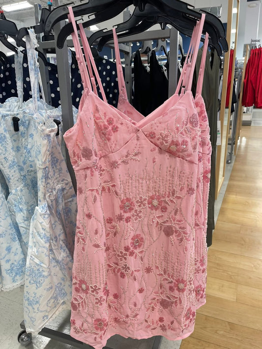 Sparkly Homecoming Dresses Outfit inspo Sheath Spaghetti Straps Pink Hoco Dres Mini 16th Birthday Cocktail Outfits RB8335