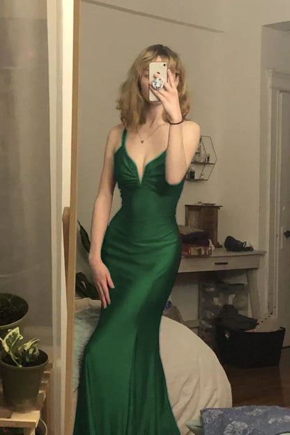 Robe de soirée longue sirène bordeaux, inspiration pour bal de promo N269