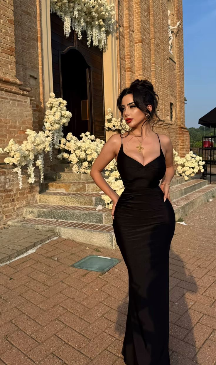 Elegante, schlichte Abschlussballkleider für Teenager: Meerjungfrauen-Schnitt mit Spaghettiträgern, schwarz, halbformell, langes Abendkleid für Teenager (AB2170)
