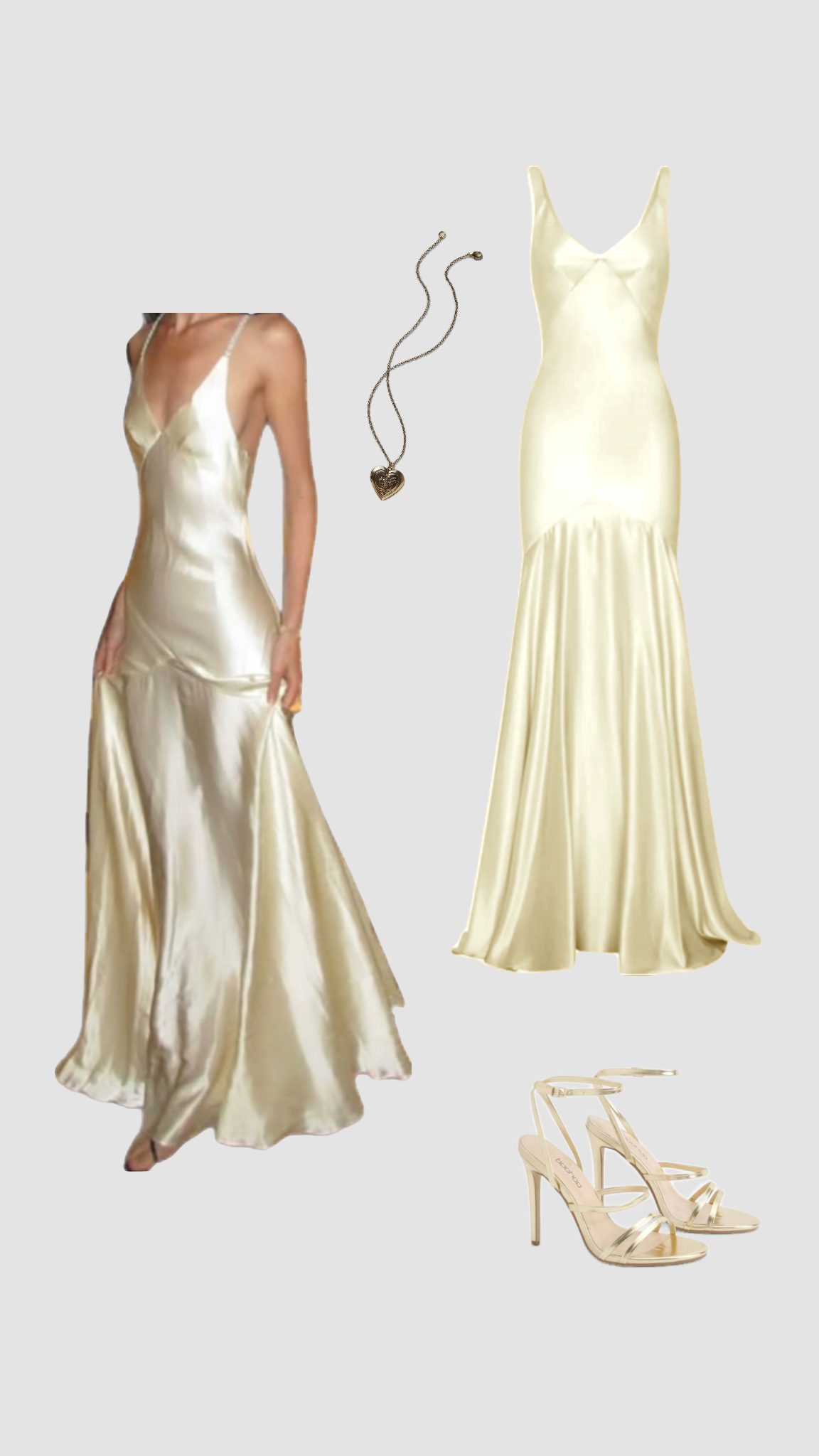 Satin Prom Dresses Inspiration Mermaid Straps Yellow Evening Gown Long Gala Formal Dress RC1494