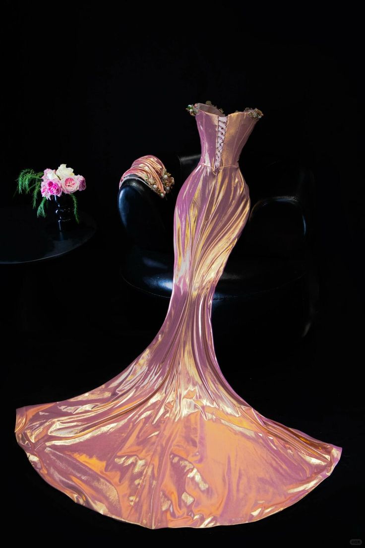 Vintage Prom Dresses Mermaid Sweetheart Pink Satin For Teens Gilrs Women Long Formal Dress RC1396
