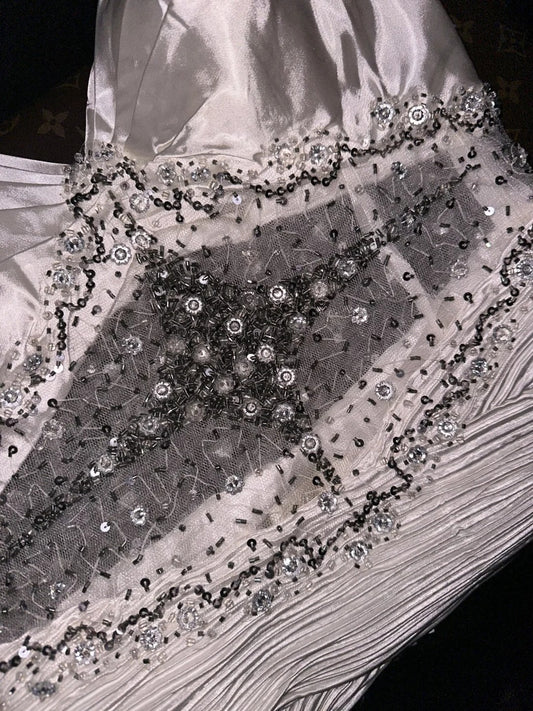 Romantic A line Spaghetti Straps Gray With Beading High School Dances Prom Dresses 8th Grade Formal Outfits Evening Gown RB8442
