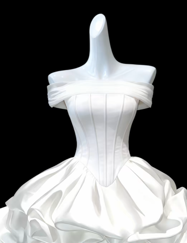 Charming Ball Gown Off The Shoulder White Mini University Ideas Homecoming Dress Inspo Short 18th Birthday Dresses Senior Graduation Outfits RB7164