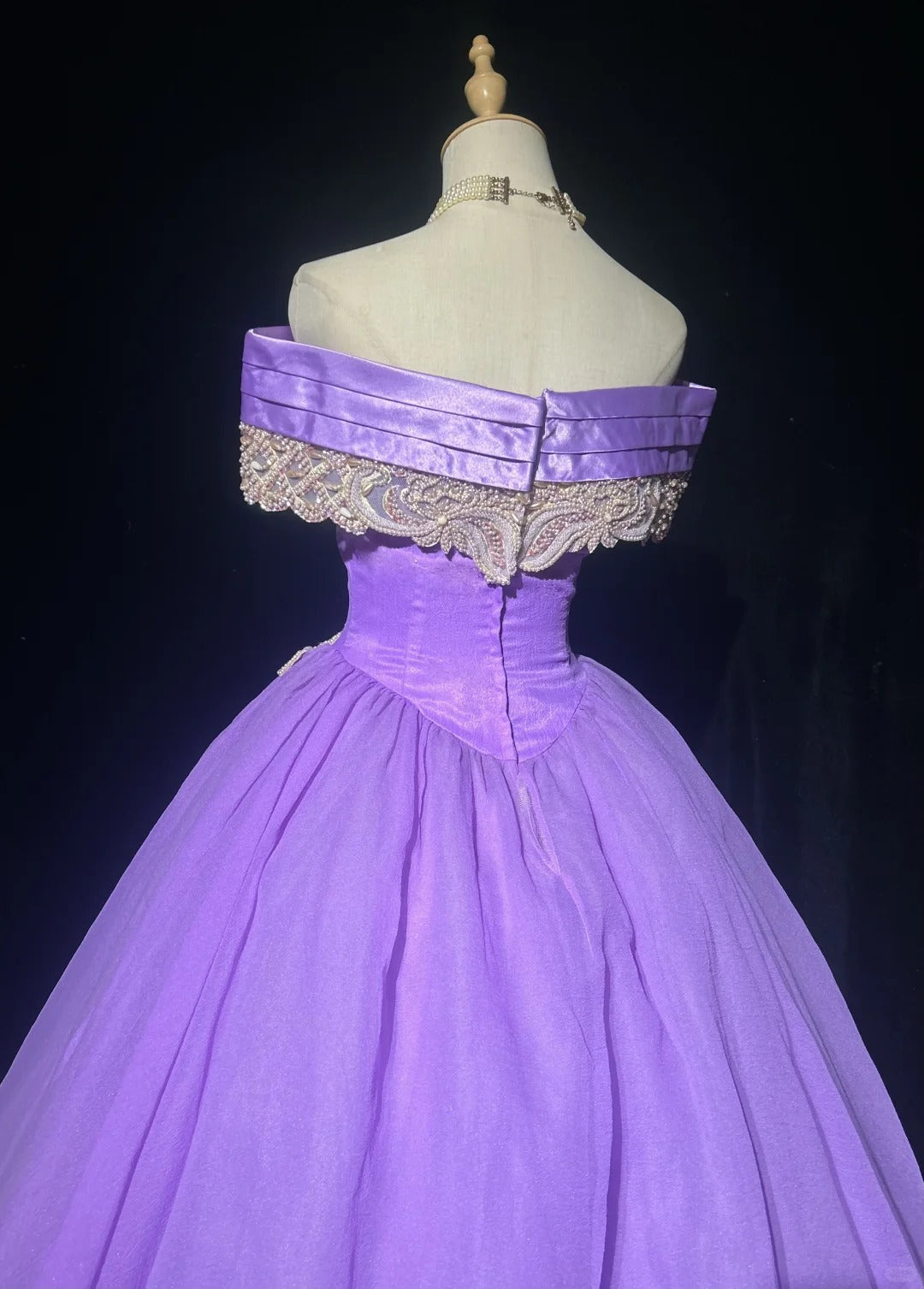 Robes de bal de princesse à épaules dénudées avec perles, tenue de soirée formelle N3885